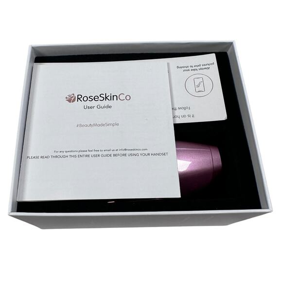 RoseSkinCo OG IPL Hair Removal Handset Rose Gold Laser Device Corded Painless - Picture 4 of 9